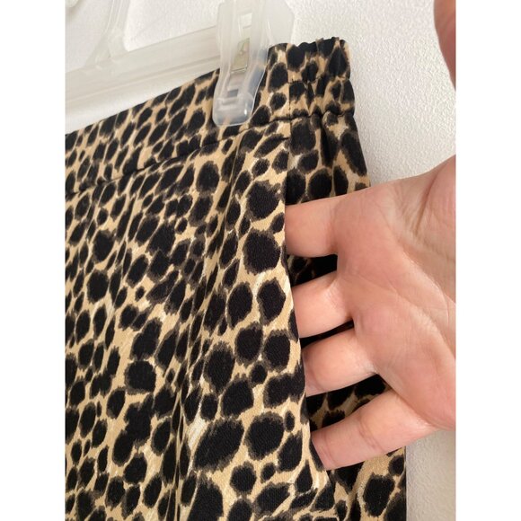 J.Crew Womens Leopard Print Elastic Waist Tapered Jamie Pants Size 2 - Picture 3 of 5